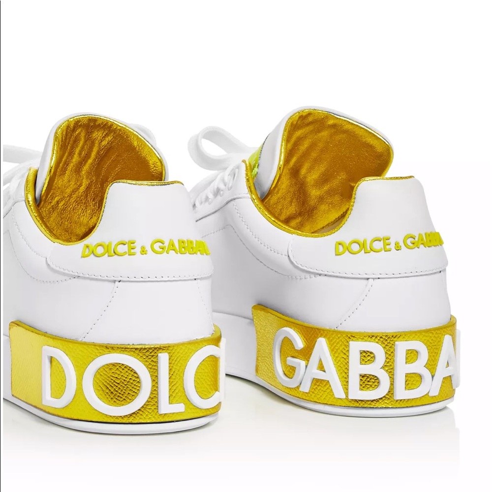 Dolce and Gabbana low top Portofino leather sneakers